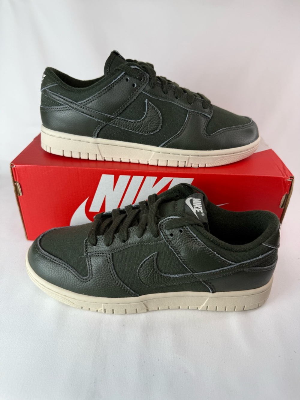 Nike Dunk Low Retro RPM Sequoia Sneakers in Dark Green with Cream Sole